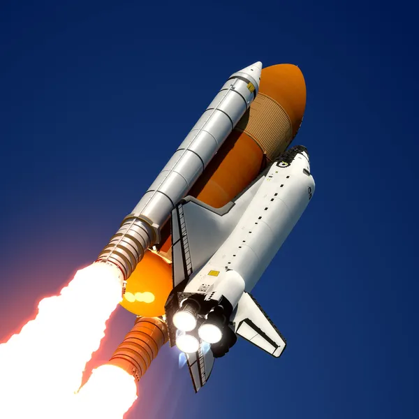 Space-Shuttle-Start. — Stockfoto