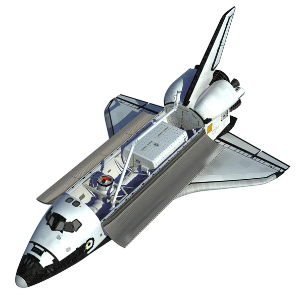 Space Shuttle On White Background. — Stock Photo, Image