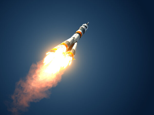Carrier Rocket "Soyuz-FG" Takes Off