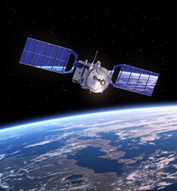 Satellite In Space clipart