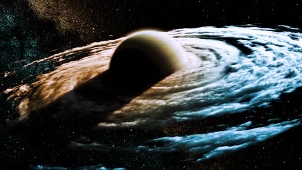 Σχηματισμός Του Πλανήτη Από Σύννεφα Αερίου Animation Εξαιρετικά Υψηλής Ευκρίνειας — Αρχείο Βίντεο