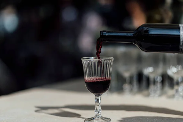 Envolvimento Vinho Vermelho Evento Social Parte Queda Outro Evento Luxurio — Fotografia de Stock