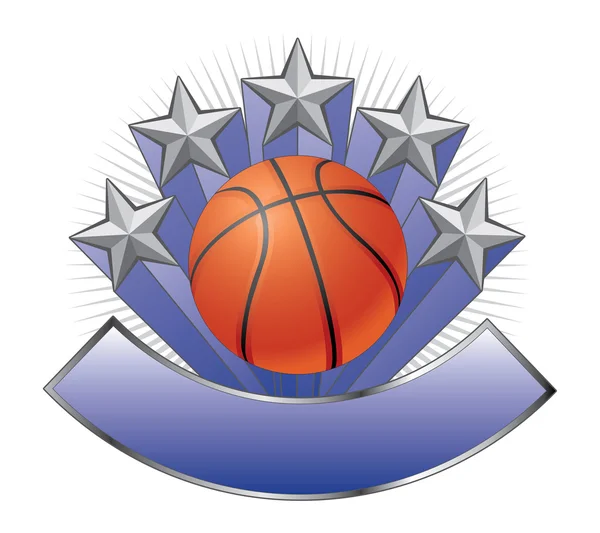 Basketball Design Emblem Award — Stock Vector