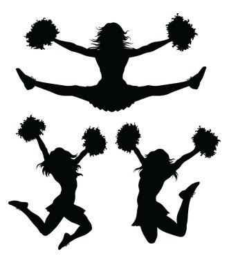 Download Cheerleader Silhouette Free Vector Eps Cdr Ai Svg Vector Illustration Graphic Art