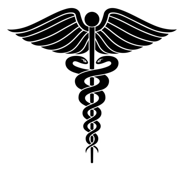 Símbolo Médico Caduceus II — Vetor de Stock