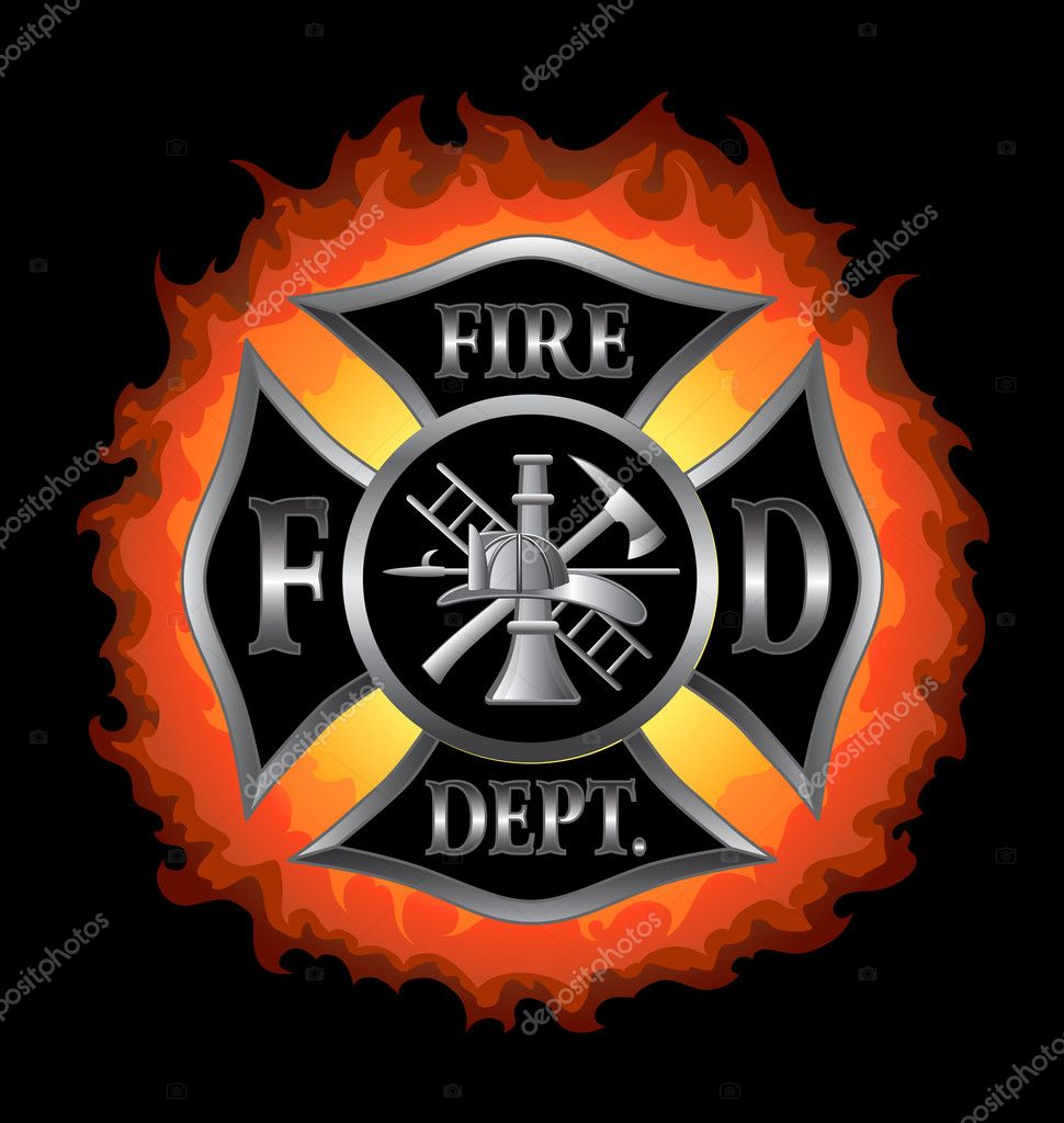 Fire Department Maltese Cross Tattoos