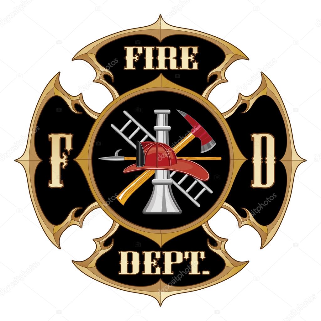 Fire Department Maltese Cross Vintage