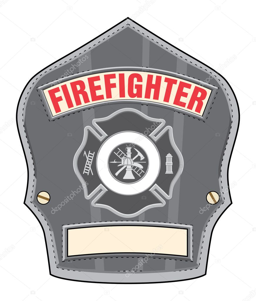 Firefighter Helmet Badge is an illustration of a black leather firefighter  helmet or fireman hat badge with cross and firefighter tools logo. Stock  Vector by ©AWesleyFloyd 25858759