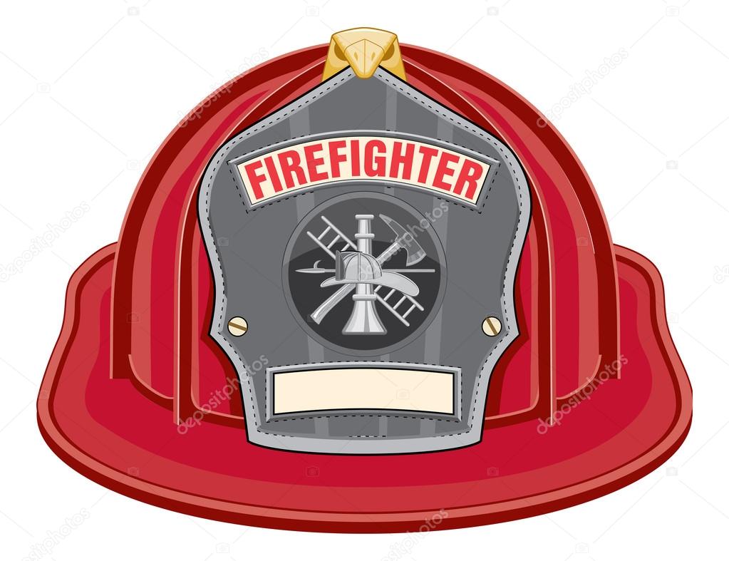 Firefighter Helmet Red Stock Vector by ©AWesleyFloyd 26529025