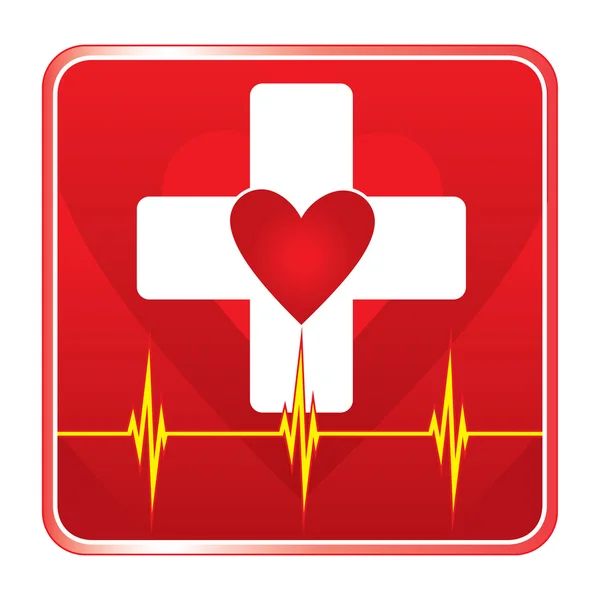 First Aid Medical Health Symbol — Stock Vector