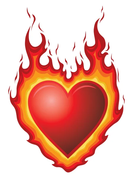 Heart Burn — Stock Vector