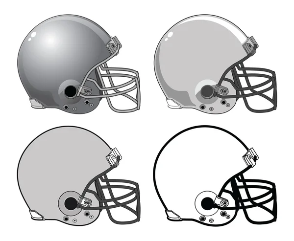 Football Helmets — Stock Vector