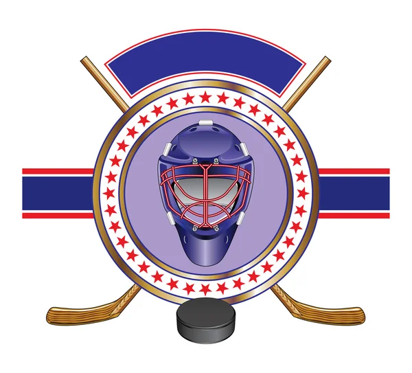 Banner de plantilla de diseño de hockey — Archivo Imágenes Vectoriales