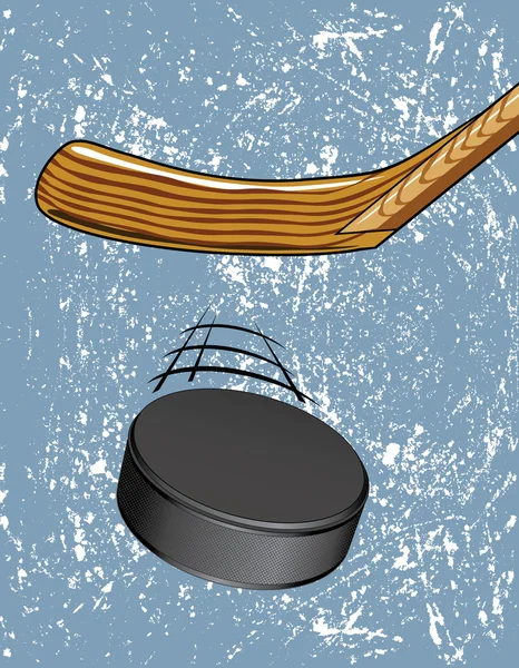 Rondelle de hockey sur glace — Image vectorielle