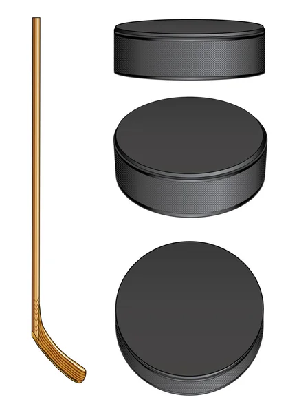 아이스 하 키 지팡이 키 — 스톡 벡터