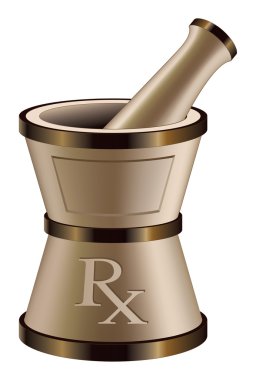 Pharmacy Mortar and Pestle clipart