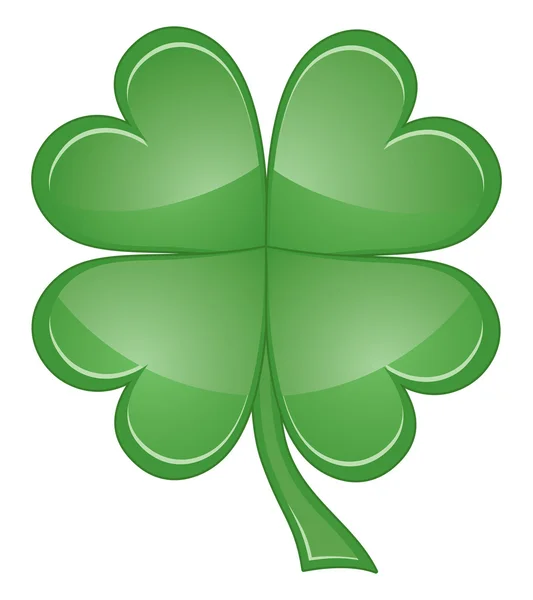 Shamrock eller fyra blad klöver — Stock vektor