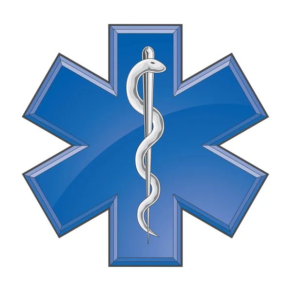 Logo medico paramedico di salvataggio — Vettoriale Stock