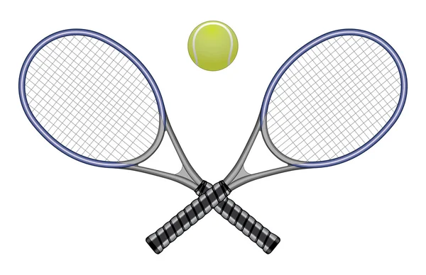 Tenis topu & raketleri — Stok Vektör