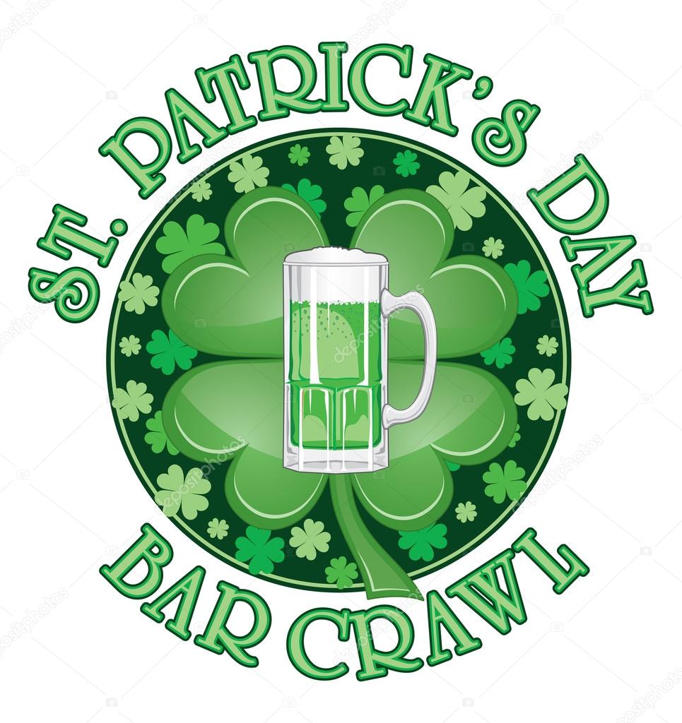 St. Patricks Day Bar Crawl Design
