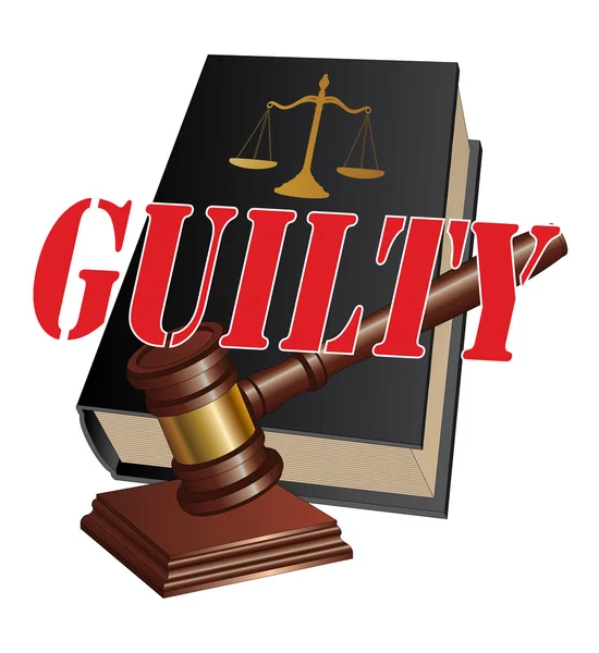 Guilty Verdict — Stock Vector