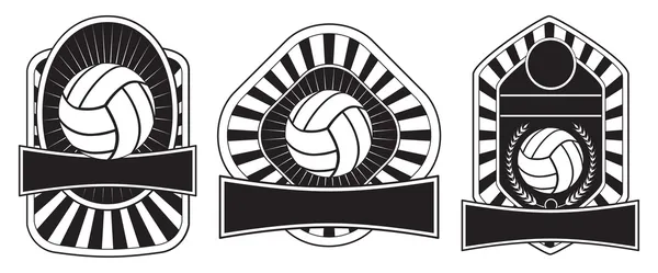 Volleybal ontwerpsjablonen — Stockvector