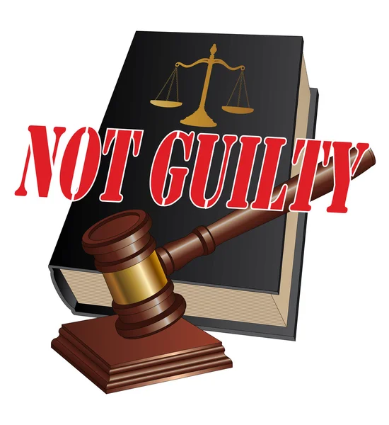 Not guilty werdykt — Wektor stockowy