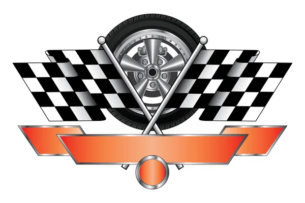 Racing design med hjul — Stockový vektor