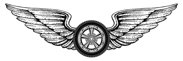 колесо с крыльями