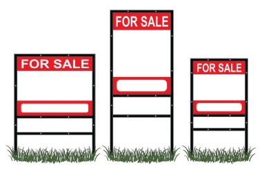 Real Estate For Sale Signs clipart