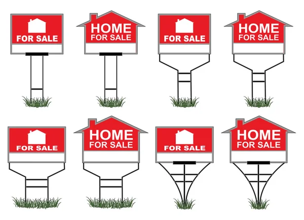 Home For Sale Signs — Stock Vector