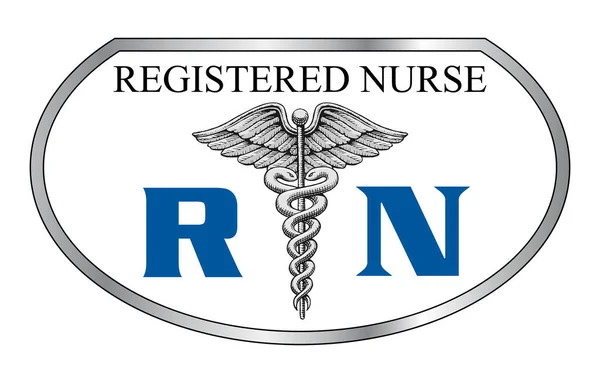 Gráfico Enfermera Registrada Una Ilustración Diseño Enfermera Registrada Incluye Símbolo — Archivo Imágenes Vectoriales