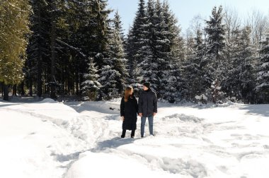 Genç bir çift ormanda kış yürüyüşü yaparken oynaşıyor. Birbirine aşık bir çiftin genel planı, kışın doğasına aykırı..