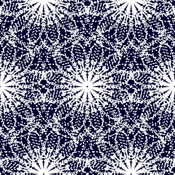 Black and white textile pattern — Stock Vector