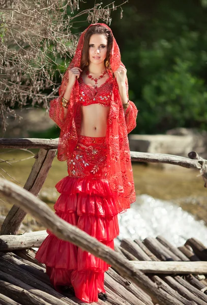 Beautiful young indian woman — Stock Photo, Image