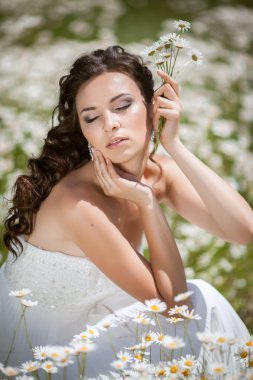Beautiful bride in wedding day In bridal dress