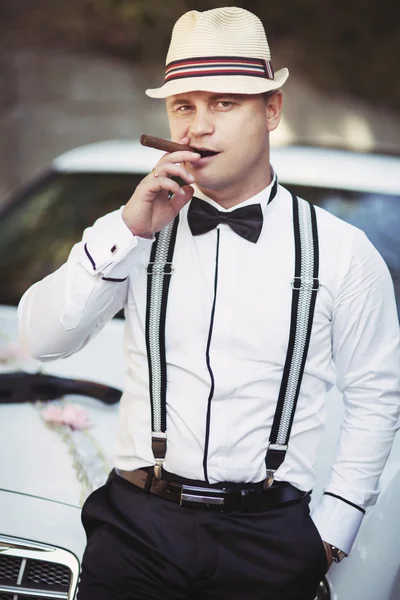 Groom at wedding day — Stock Photo, Image