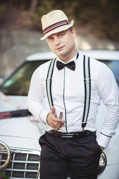 Groom at wedding day — Stock Photo, Image