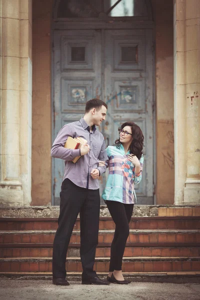 Couple in love on date — Stock Photo, Image