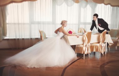 Gelin ve damat lüks iç