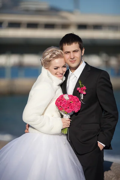 Wedding bride and groom — Stock Photo, Image