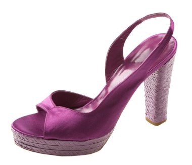 Mor saten peep toe