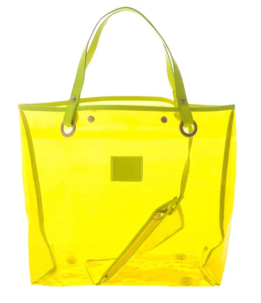 Sac à main transparent jaune — Photo