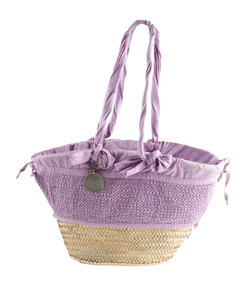 Lilac basket tote — Stock Photo, Image