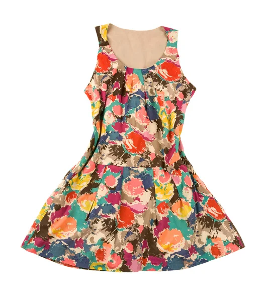 Vintage flor vestido de impressão — Fotografia de Stock