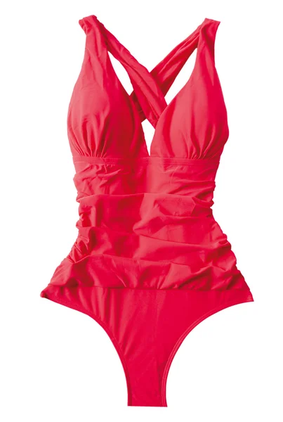 Темно-рожевий жіночий купальник Ліцензійні Стокові Фото
