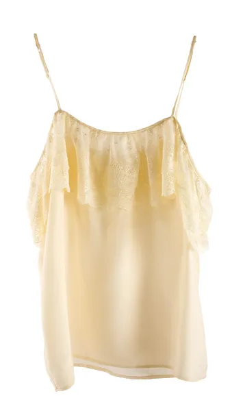Camisola de seda de renda nua — Fotografia de Stock