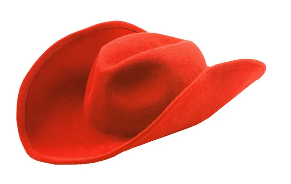 Red cowgirl hat — Stock Photo, Image