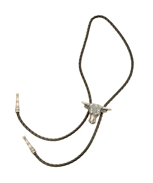 Bulls head bolo tie — Stock Photo, Image