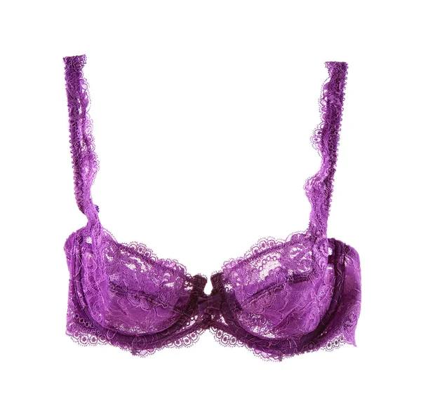 Sexy purple lacework bra — Stock Photo, Image